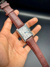 Cartier Tank – White Dial with Brown Leather Strap ZS BRAND