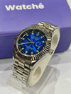 Men - Date Only - Silver With Blue Dial GRR ZS BRAND