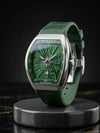 Franck Muller – Green Dial with Silver Case & Green Leather Strap ZS BRAND
