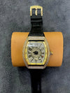Franck Muller –White Dial with White Case & Black Leather Strap ZS BRAND