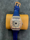 Franck Muller –Golden Dial with Golden Case & Blue Leather Strap ZS BRAND