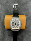 Franck Muller –White Dial with White Case & Black Leather Strap ZS BRAND